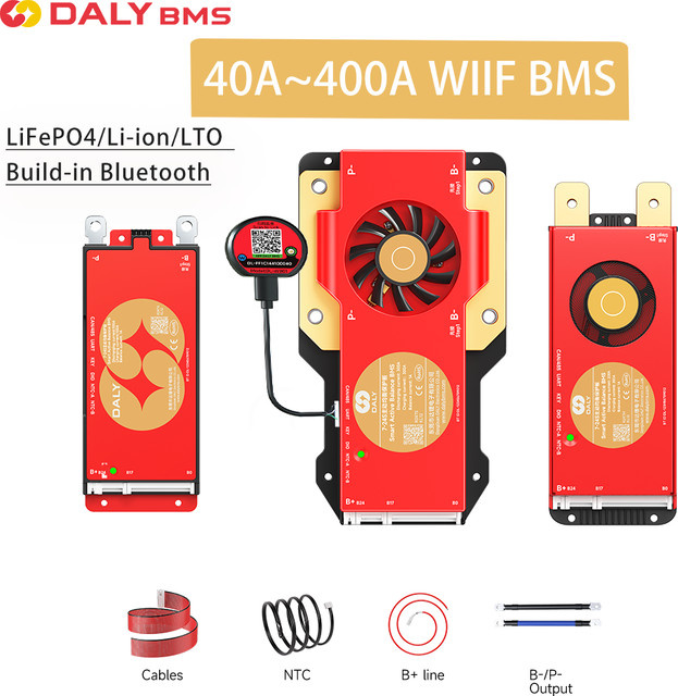 DALY BMS Batteriemanagementsystem mit Active Balancer und Bluetooth WIFI RS485 CANBUS für LiFePO4 4S bis 60S - Bild 1