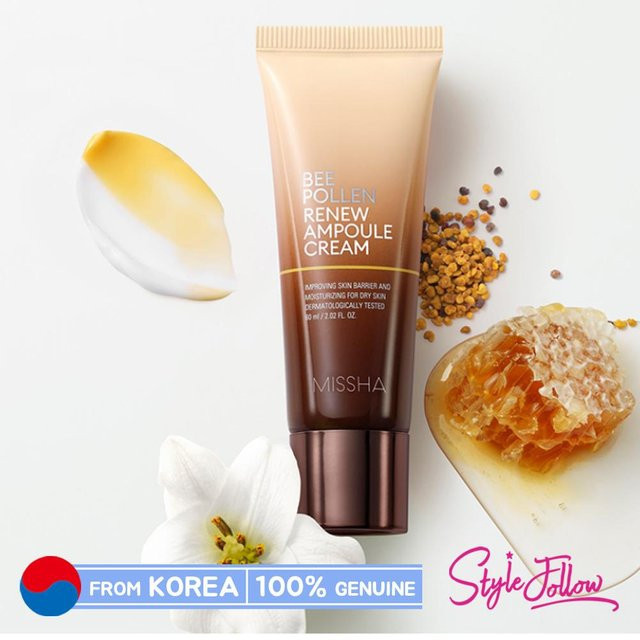 MISSHA Bienenpollen Renew Ampullencreme, 60 ml, für trockene Haut - Bild 1