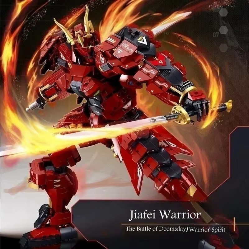 Sluban Flammenkrieg-Krieger Mecha, Baustein-Set, 923 Teile - Bild 2