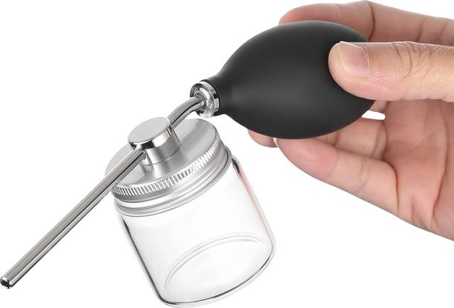 Pulver Sprühflasche Glas, Haarfaser Applikator, Unisex - Bild 1
