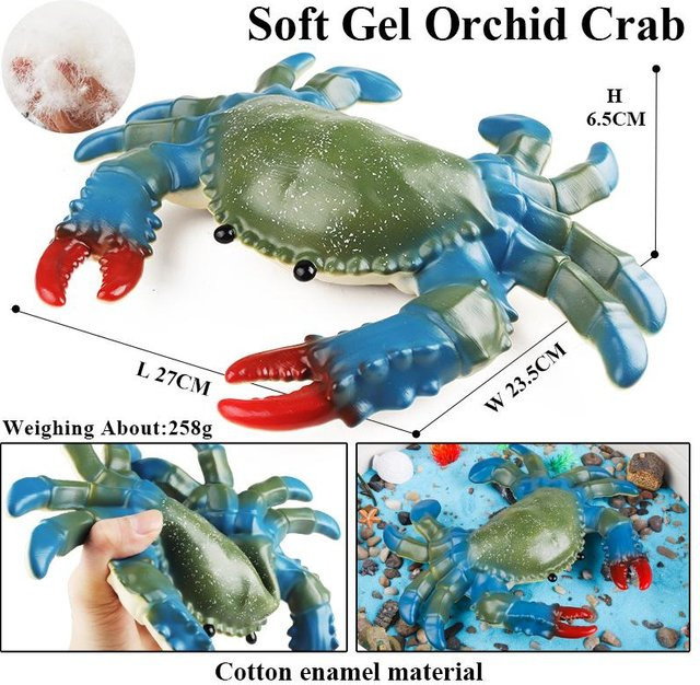 Oenux Meerestiere Walhai Megalodon Krabbe Seestern Krake, Actionfiguren, ab 3 Jahre - Bild 1