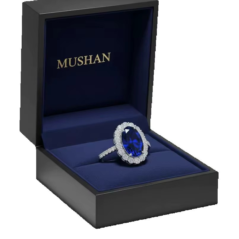 MUSHAN Ring 925 Silber, Saphir, Damen - Bild 4