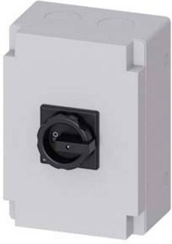 Siemens Lasttrennschalter Schwarz 6polig 63A 1 Schließer 1 Öffner 35mm² 690 V/AC 3LD25664VD51 - Bild 1