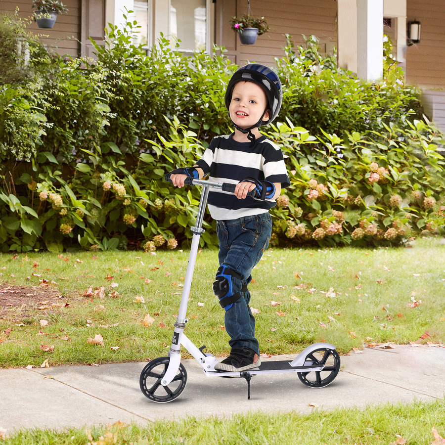 HOMCOM Kinderroller, Klappbar, Höhenverstellbarer Lenker, Weiß - Bild 2