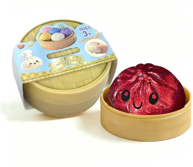 BC Pet Supplies Glitzer Knödel Squishy, Sensorisches Quetschspielzeug, Weicher Donut - Bild 1