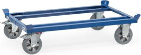 Fetra Paletten-Fahrgestell 22809 in Blau mit Elastic-Reifen und Ladefläche B: 81,0 cm, T: 61,0 cm - Bild 1