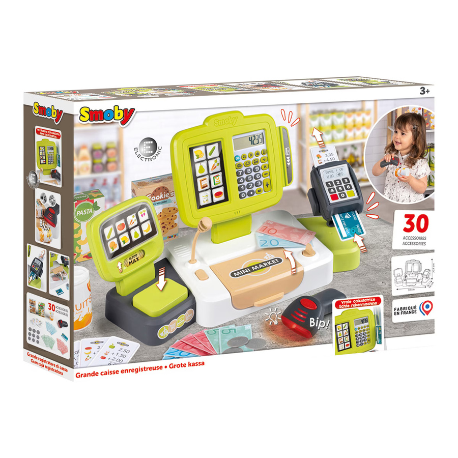 Smoby Elektronische Supermarktkasse XL, Lernspielzeug, mit Licht und Sound, ab 3 Jahren - Bild 2