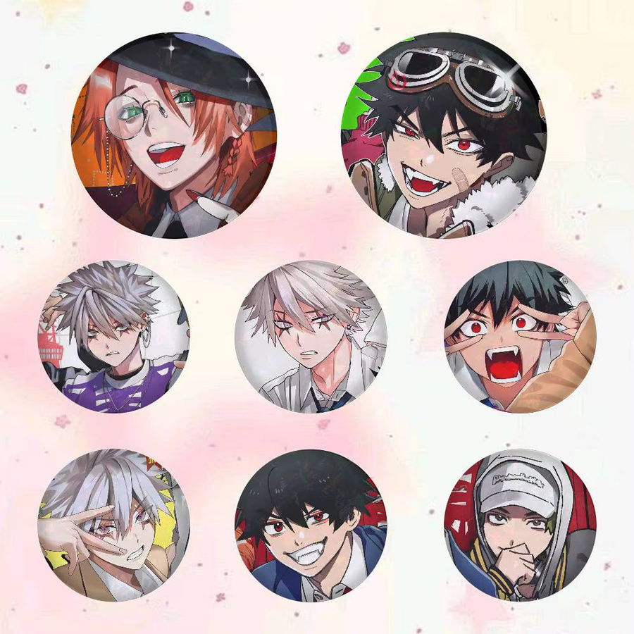 Kayou Manga Phantom Busters Abzeichen, Runde Cosplay-Pins, Brosche - Bild 2