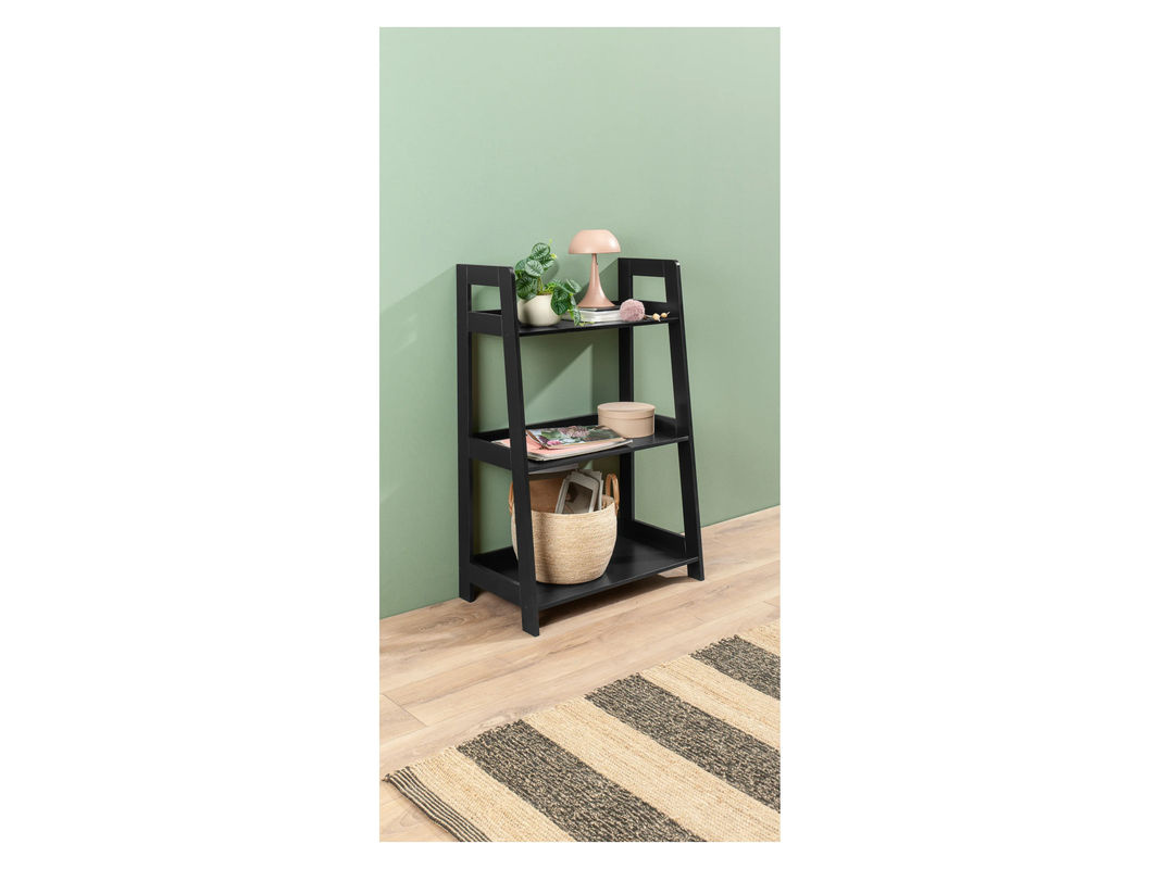 LIVARNO HOME Regal in Schwarz mit drei Regalböden aus Holz, B/T/H: 95 x 36 x 36 cm - Bild 2