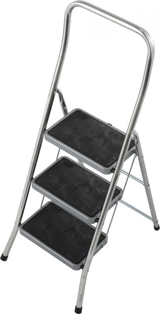 Euroline Stufentritt 620 klappbar mit 3 Stufen in Silber - Bild 1