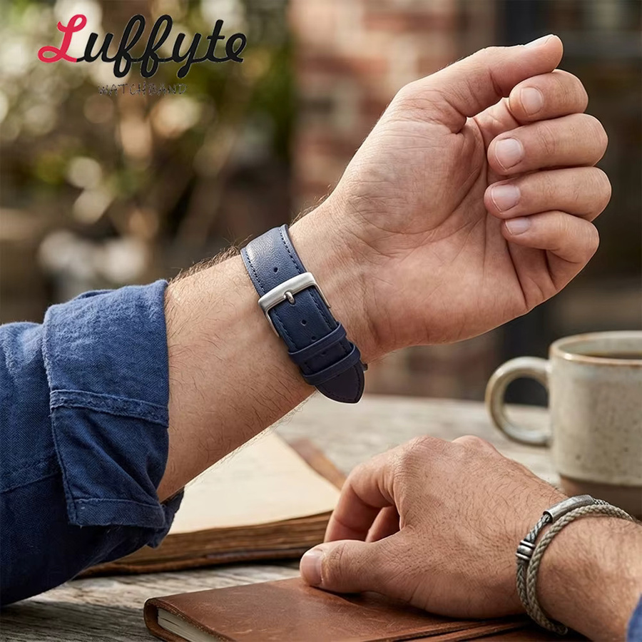 luffyte Uhrenarmband Kalbsleder, Unisex - Bild 3