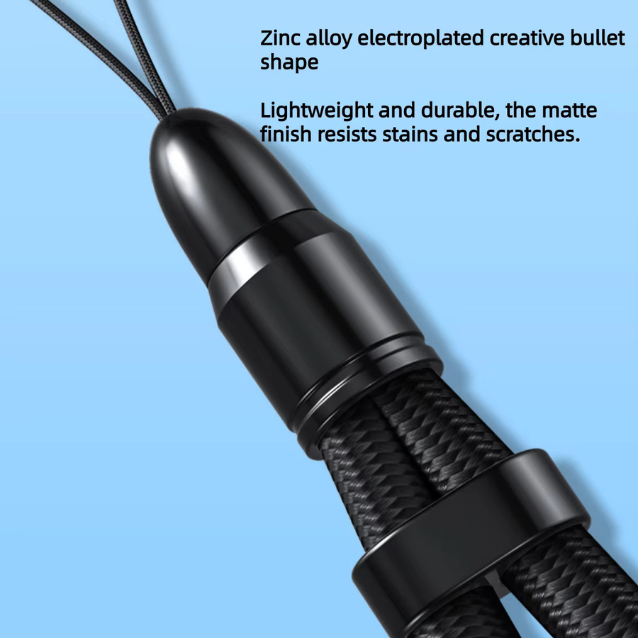 Multifunktionaler Handy-Gurt von VICTORY STREET als verstellbares Lanyard für Handy, Kopfhörer und USB-Sticks in Schwarz oder Lila - Bild 2
