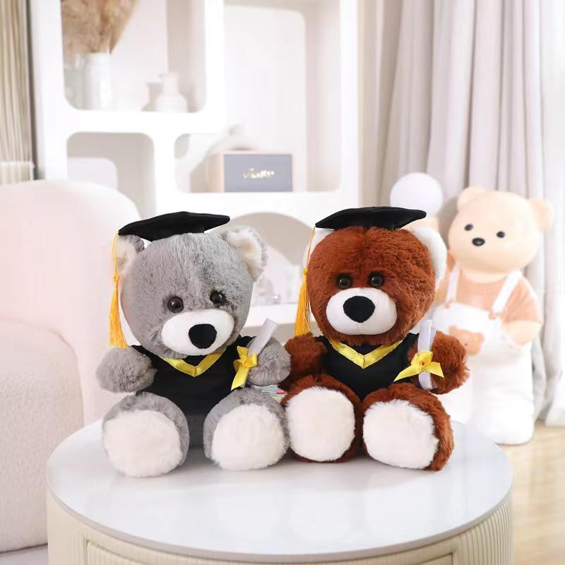 Pangcangshu Plüschtier Kapybara mit Arzthut Eule Bär Stofftierpuppe - Bild 1