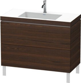 Duravit Waschtischunterschrank L-Cube c-bonded in Naturgebürstet mit 2 Auszügen, B/T/H: 100 x 48 x 69,8 cm - Bild 1