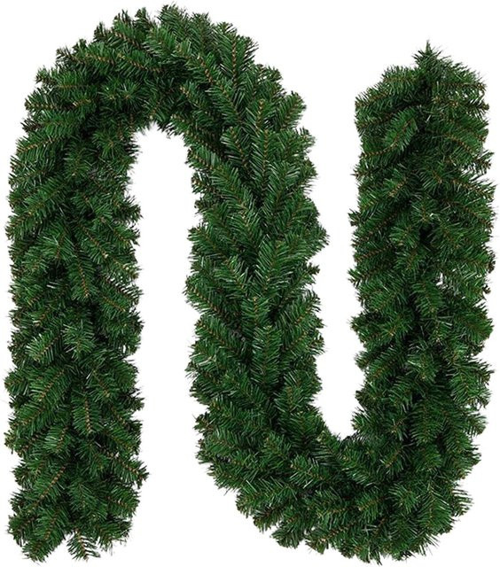 Neoglint Weihnachtsgirlande mit 200 Zweigen in Schwarz, 2,7 m Länge - Bild 1