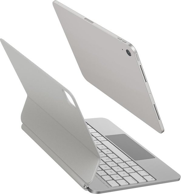 UNIQ Venno Pro Magnetisches Smart Case mit Tastatur für iPad Air 11 M2 2024, M3 2025, M4 2026, iPad Air 10.9 2022/2020 und iPad Pro 11 2022/2021 in Weiß - Bild 1
