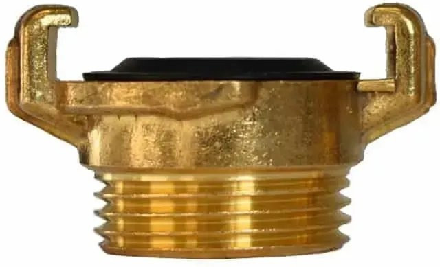 BONI-SHOP Messing Schnellkupplung mit 1 Zoll Außengewinde für die Außenbewässerung in Gold - Bild 1
