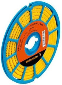 Weidmüller Leitermarkierer Zahl 0 in Gelb CLI C1-3GE/SW CD - Bild 1