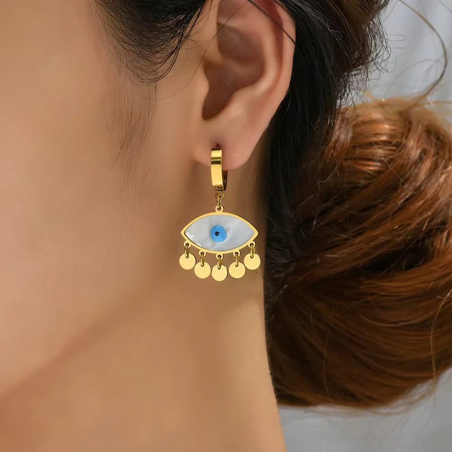 Erpels Creolen Edelstahl, Gold, Zirkonia, Damen - Bild 2