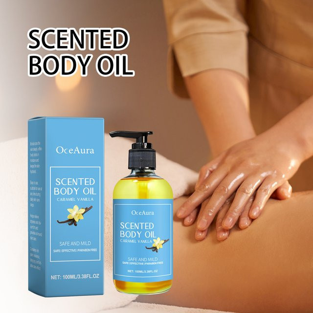 ouhoe Körpermassageöl Karamell-Vanille, 100 ml, Unisex - Bild 1