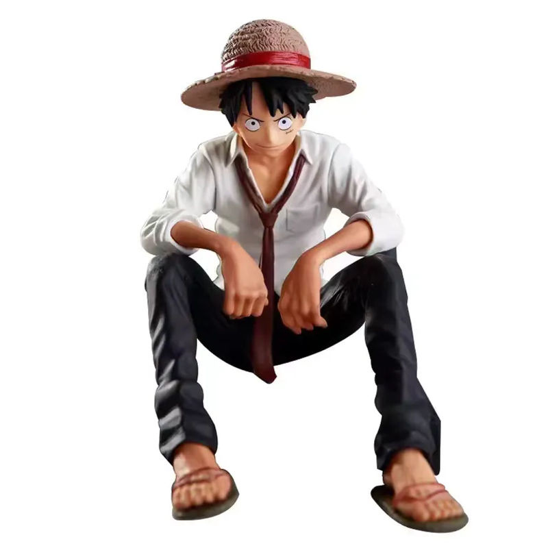 Bandai One Piece Anime Monkey D. Ruffy Figur aus Kunststoff, rot und mehrfarbig, Höhe: 10 cm - Bild 2