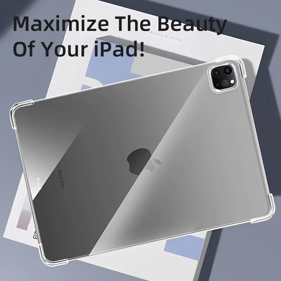 Transparente TPU-Silikon Hülle für Apple iPad Pro 11 und iPad Air 11/13 M3 2025 Generation - Bild 5