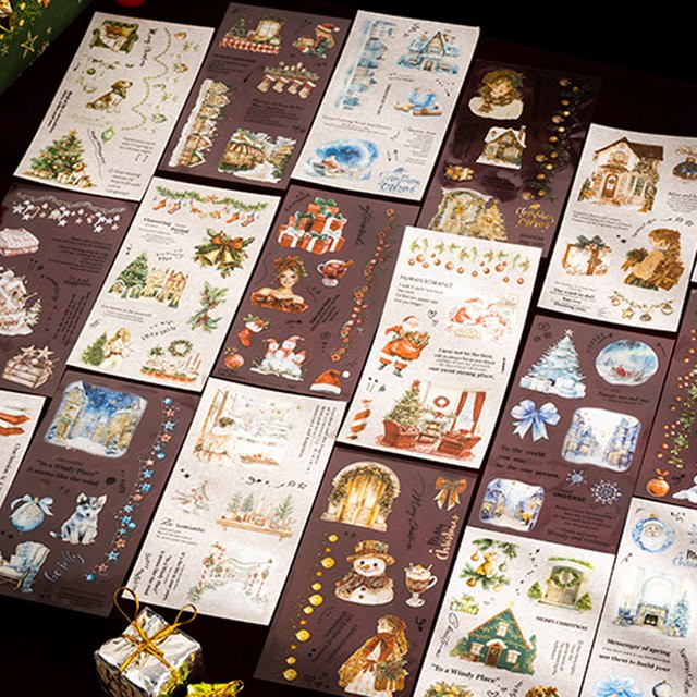 mr.paper Deluxe Weihnachts-Stickerbuch mit 18 Blättern in Multicolor - Bild 1