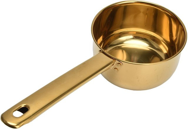 CosyHome Wasserschöpfer aus 304 Edelstahl mit langem Griff in Gold und Beige - Bild 1