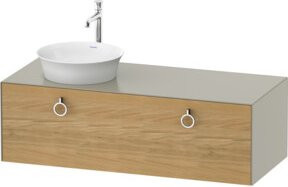 Duravit Waschtischunterschrank White Tulip in Weiß, Wandmontage, B: 130 cm, T: 55 cm, H: 40,8 cm - Bild 1