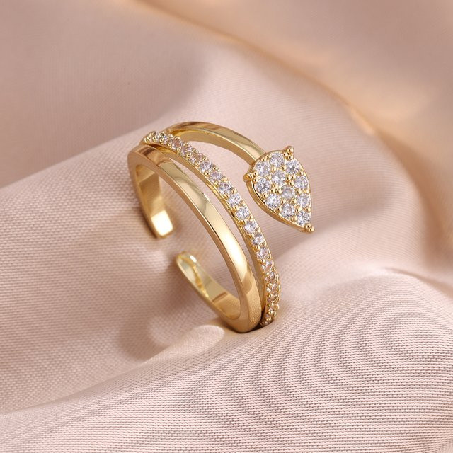 ZAKOL Ring, Kupfer, Zirkonia, Damen, Verlobung - Bild 1