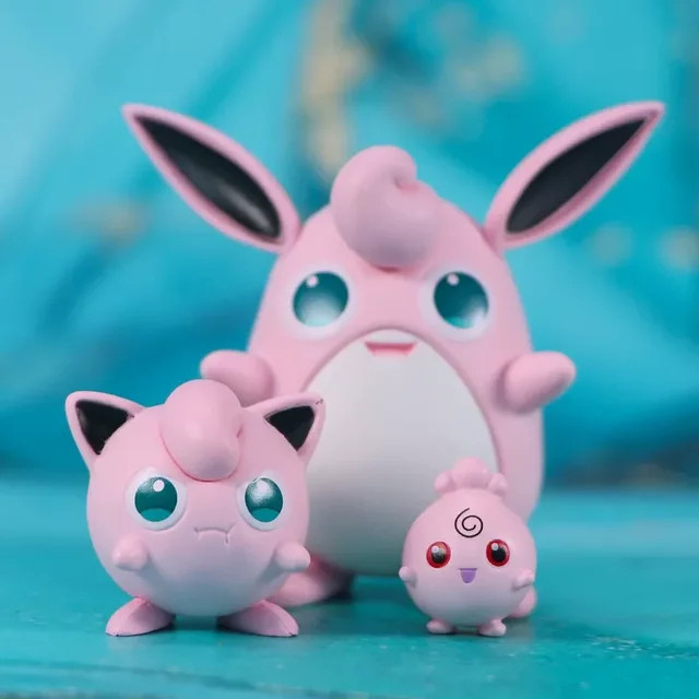 Bandai Pokemon Jigglypuff Evolution Set, 3-teiliges Set, Figuren - Bild 1