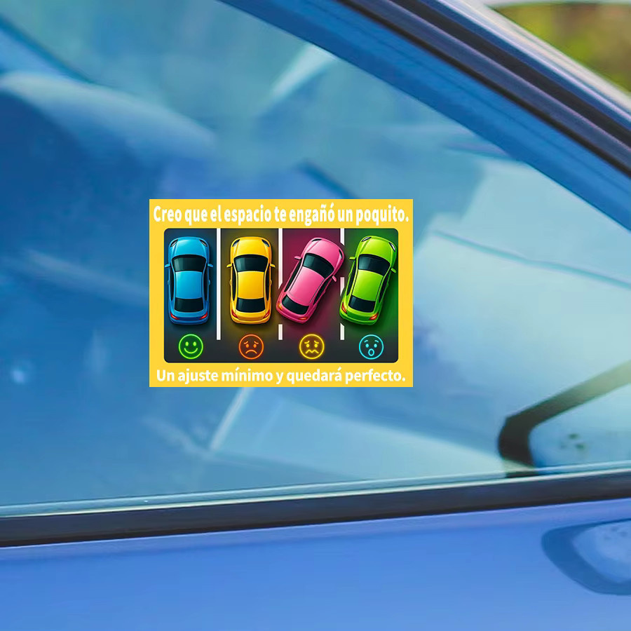 150 Stück lustige spanische Parksticker mit 5 Designs und Schlaufe in Mehrfarbig für humorvolle Markierungen - Bild 6