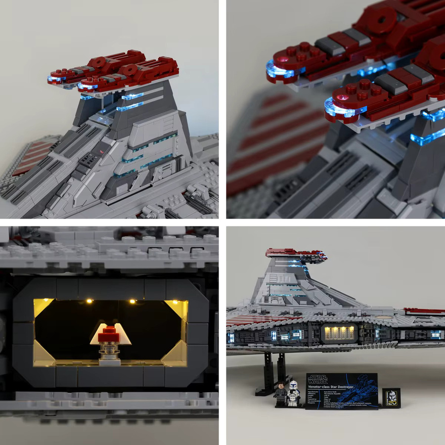 EASYLITE Star Wars LED-Licht-Set für Venator Class Republic Attack Cruiser 75367 nur Beleuchtungsset - Bild 2