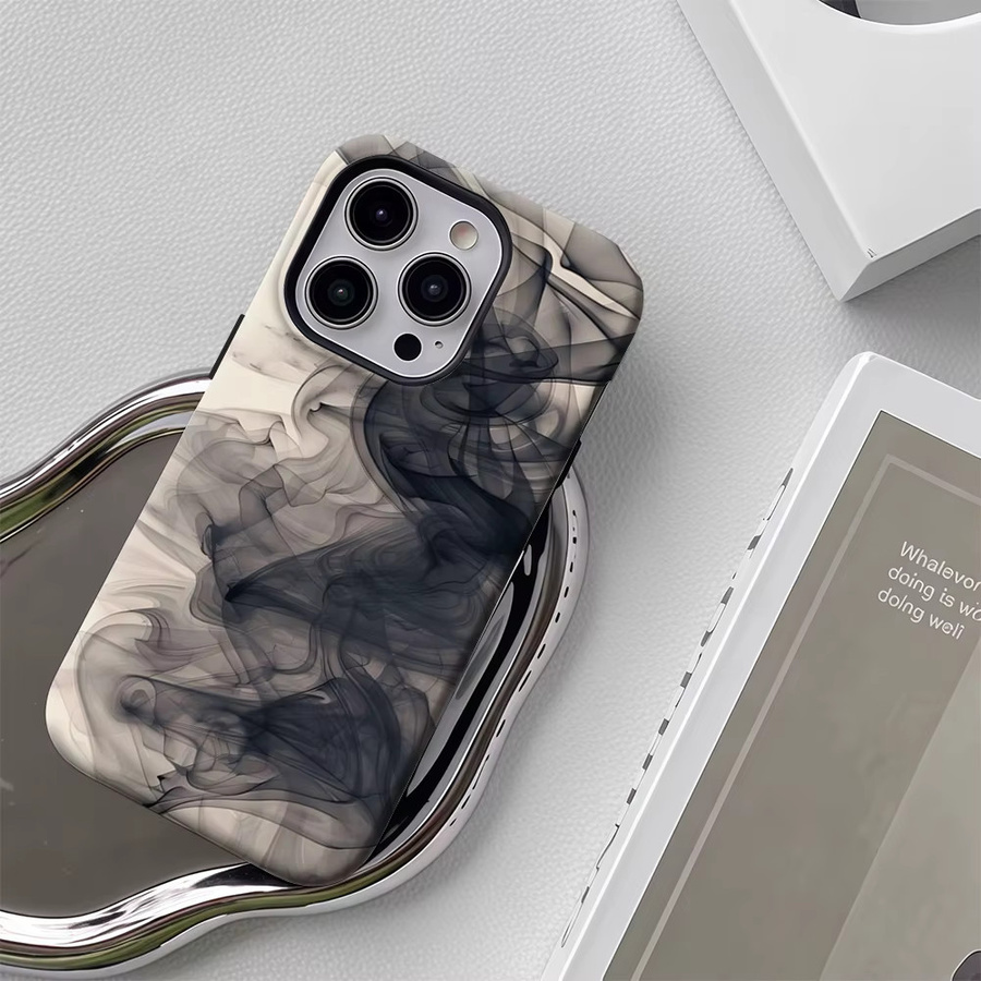 Apple Rauchschleier Handyhülle für iPhone 17 16 15 14 13 Pro Max Plus mit Magnetfunktion und robustem Doppelschicht-Schutz - Bild 5