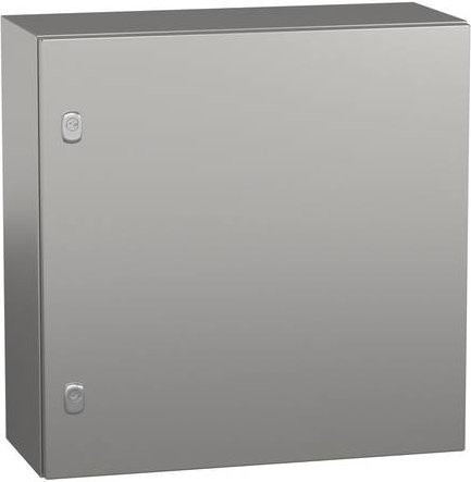 Schneider Electric SPACIAL S3X Edelstahl Schaltschrank mit Scotch Brite Oberfläche, Farbe: Silber, H x B x T: 60 x 60 x 25 cm - Bild 1