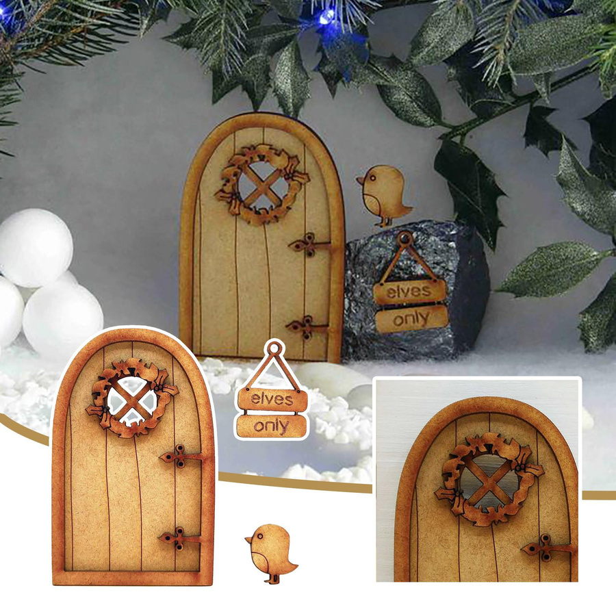 Narnia Märchen Holztür Dreidimensionaler Montagesatz Bastelset - Bild 2