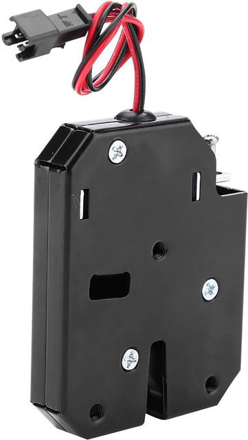 Elektrisches Latch-Schloss DC 12V mit elektromagnetischer Steuerung in Schwarz aus Stahl - Bild 1