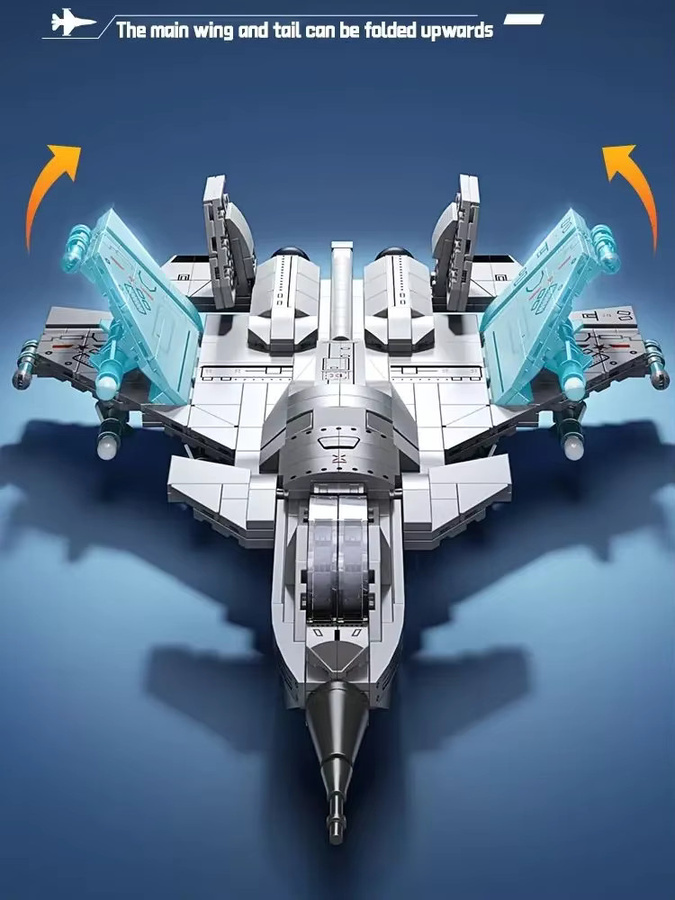 TOYLINX Militär Jet Fighter, Bausteine, 577 Teile - Bild 7