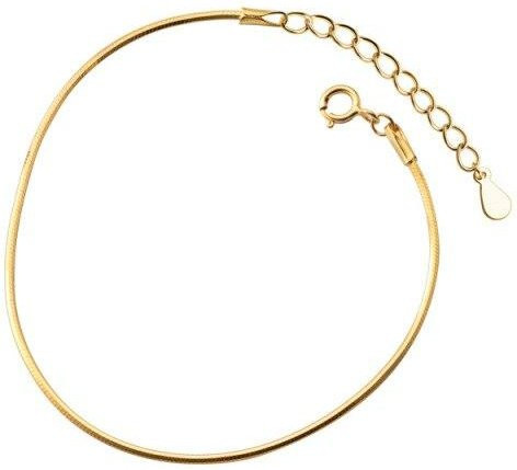 Armband Schlange, 925 Silber, Gold, Damen - Bild 1