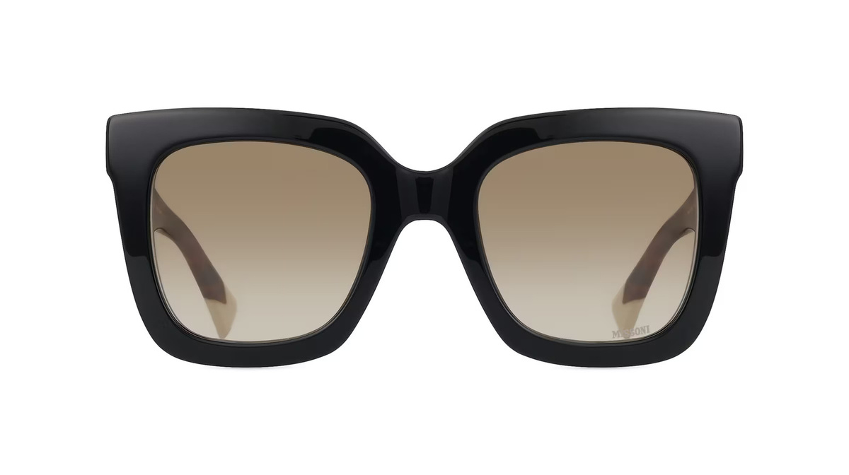 Missoni 0126/S Sonnenbrille Damen, Vollrand, Quadratisch, Acetat, schwarz - Bild 1