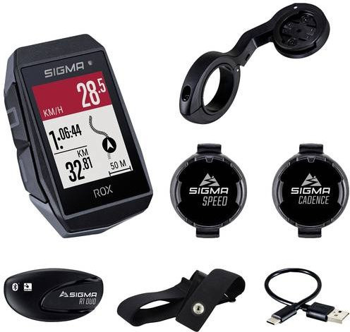 Sigma ROX 11.1 EVO Fahrrad-GPS mit GLONASS und Sender Set in Schwarz - Bild 1