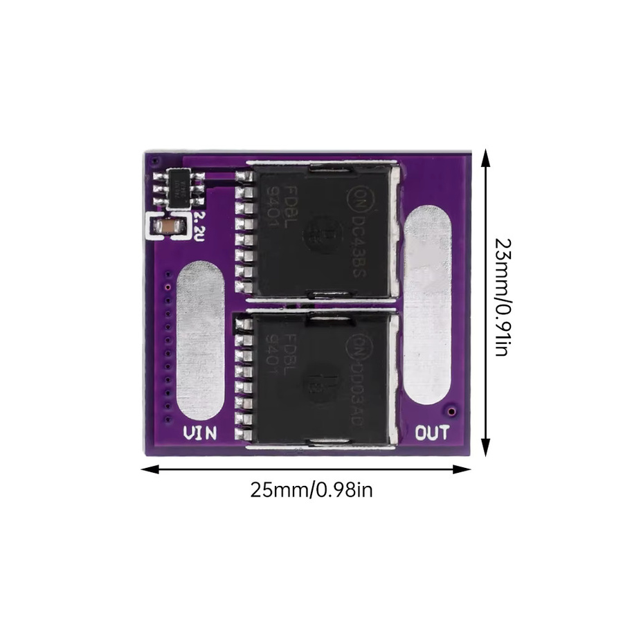 diymore Diodenmodul zur Rückflusssicherung mit 60 A und 2 MOS in Violett - Bild 3