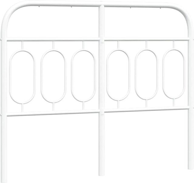 vidaXL Ersatz-Kopfteil aus Metall in Weiß für 120x200 cm - Bild 1