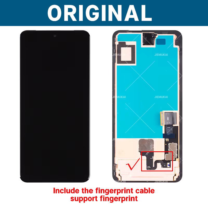 Google Pixel 8 Pro LCD Bildschirm mit Rahmen und Touchscreen Digitizer in Schwarz - Bild 2