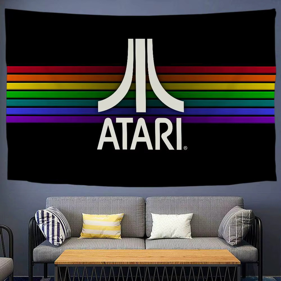 Potdemiel Atari Wandteppich mit geometrischem Retro-Design in Multicolour - Bild 3
