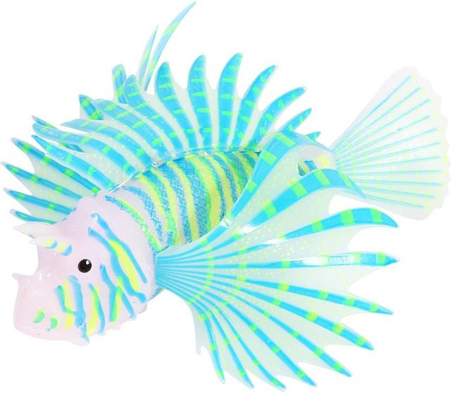 Canaryy Künstliche Fische Aquarium Dekoration Blau gestreift aus Kunststoff - Bild 1