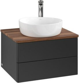V&B Waschtischunterschrank Antao ohne Frontstruktur, Farbe: Weiß, B/T/H: 60 x 36 x 50 cm - Bild 1
