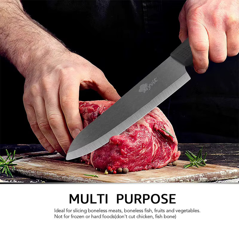 MYVIT Chefmesser aus schwarzer Zirconia-Keramik mit Kunststoffgriff - Bild 2
