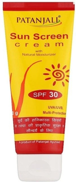 Patanjali Sonnencreme LSF 30, 50 g, Aloe Vera, Normale Haut - Bild 1