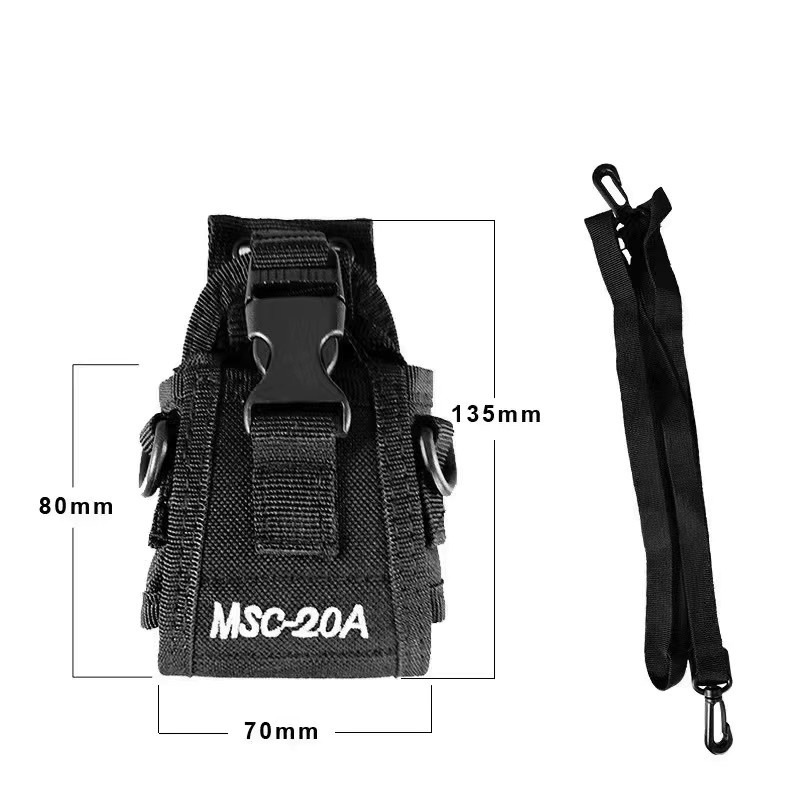 Universal Walkie Talkie Nylon Tasche für Motorola und Baofeng, Farbe: Schwarz, Modell: MSC20A - Bild 3